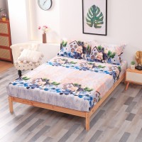 Husă de pat, 2 persoane, cocolino, 3 piese, cu elastic, 180x200cm, imprimeu motiv Crăciun, HPC1006