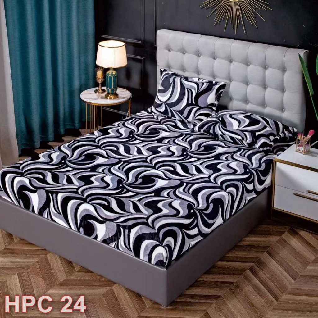 Husă de pat, 2 persoane, cocolino, 3 piese, cu elastic, 180x200cm, alb negru gri, cu linii, HPC24 Husă de pat, 2 persoane, cocolino, 3 piese, cu elastic, 180x200cm, alb negru gri, cu linii, HPC24