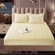 Husă de pat, Topper, 2 persoane, catifea, 160x200cm, 3 piese, cu elastic, crem deschis, HPT602