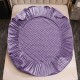 Husă de pat, Topper, 2 persoane, catifea, 160x200cm, 3 piese, cu elastic, mov , HPT608