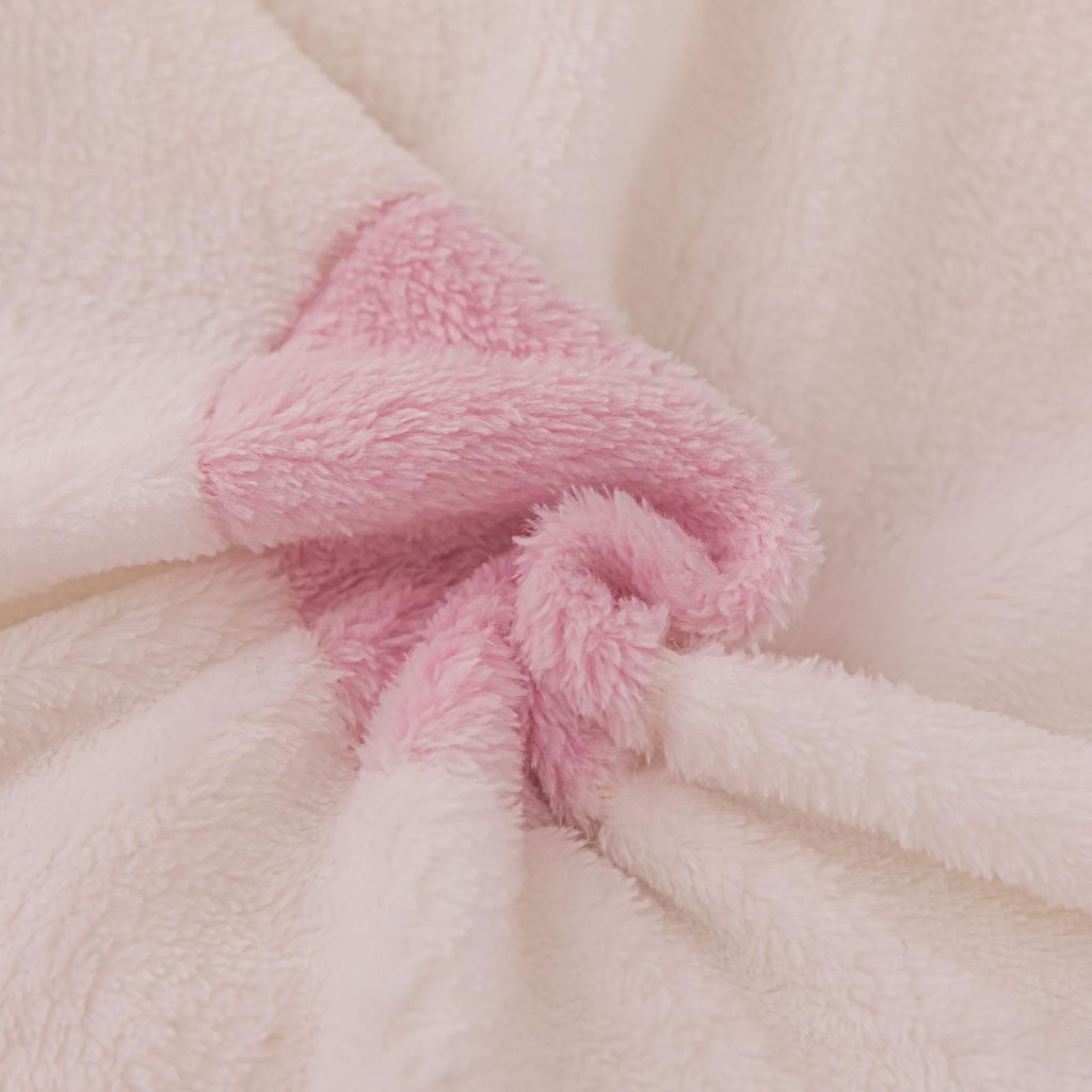 Lenjerie de pat, Cocolino, 1 persoană, 4 piese, crem , cu inimioare, CCP115