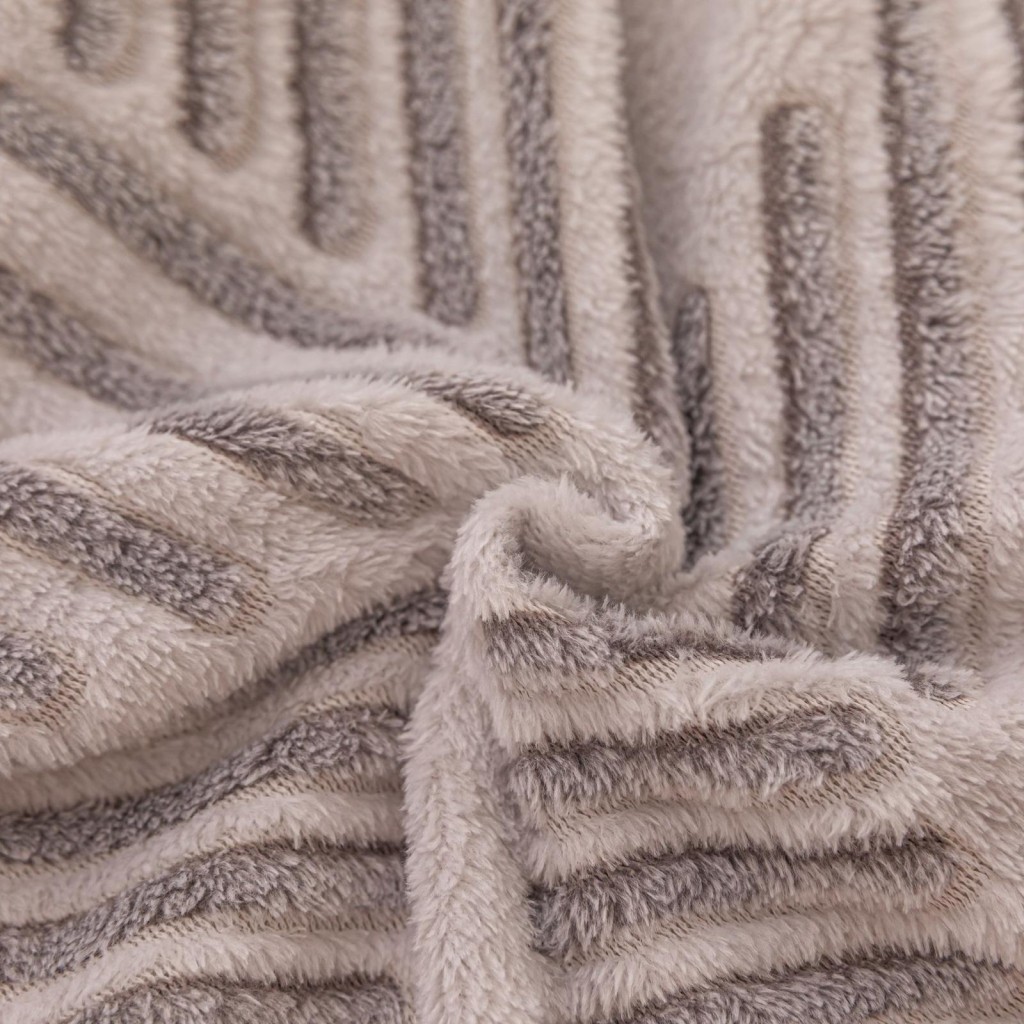 Lenjerie de pat, Cocolino, 1 persoană, 4 piese, gri , cu liniuțe, CCP116