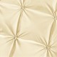 Lenjerie de pat, 2 persoane, finet, 6 piese, UniDeluxe cu pliuri, crem deschis, 230x250cm, LF902