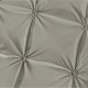 Lenjerie de pat, 2 persoane, finet, 6 piese, UniDeluxe cu pliuri, gri deschis, 230x250cm, LF905