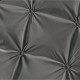 Lenjerie de pat, 2 persoane, finet, 6 piese, UniDeluxe cu pliuri, gri inchis, 230x250cm, LF906