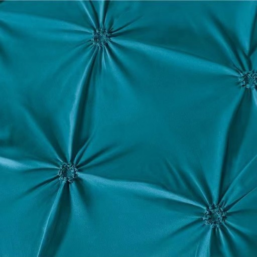Lenjerie de pat, 2 persoane, finet, 6 piese, UniDeluxe cu pliuri, albastru , 230x250cm, LF912