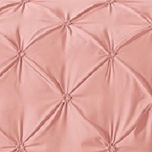 Lenjerie de pat, 2 persoane, finet, 6 piese, UniDeluxe cu pliuri, roz , 230x250cm, LF916