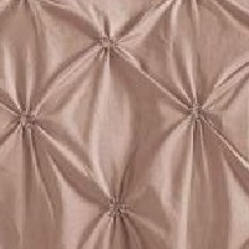 Lenjerie de pat, 2 persoane, finet, 6 piese, UniDeluxe cu pliuri, maro cafeniu, 230x250cm, LF955