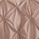 Lenjerie de pat, 2 persoane, finet, 6 piese, UniDeluxe cu pliuri, maro cafeniu, 230x250cm, LF955