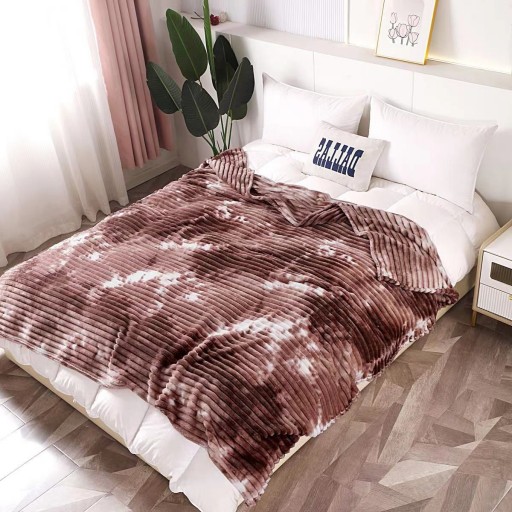 Pătura Cocolino gofrată, 1200gr, cu dungi, 200x230cm, Uni, marmorat, PCS603