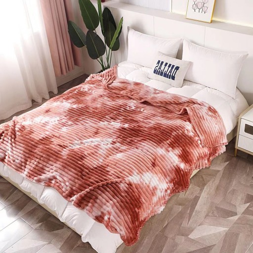 Pătura Cocolino gofrată, 1200gr, cu dungi, 200x230cm, Uni, marmorat, PCS604