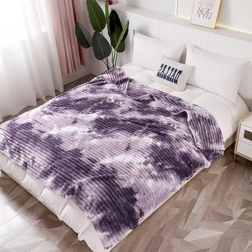 Pătura Cocolino gofrată, 1200gr, cu dungi, 200x230cm, Uni, marmorat, PCS606