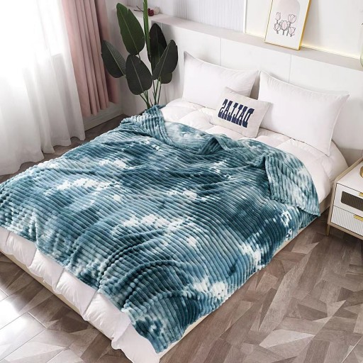 Pătura Cocolino gofrată, 1200gr, cu dungi, 200x230cm, Uni, marmorat, PCS607