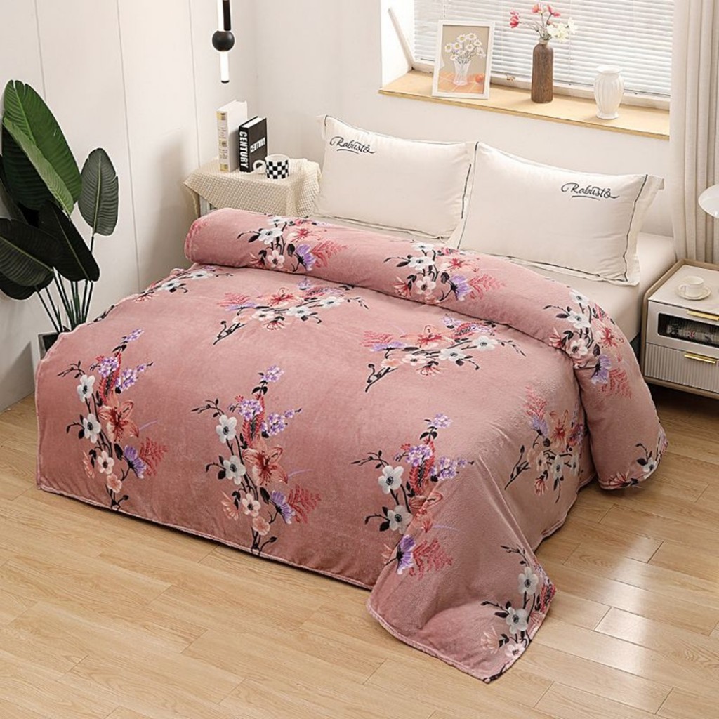 Pătură Cocolino 900gr, 200x230cm, crem , cu floricele, PCS189 Pătură Cocolino 900gr, 200x230cm, crem , cu floricele, PCS189